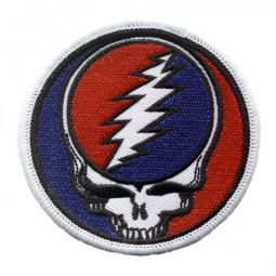 Grateful Dead Steal Your Face White Patch