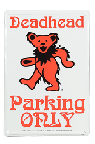 Grateful Dead Bear Metal Parking Sign