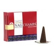 Vijayshree Golden Nag Champa Cone Incense